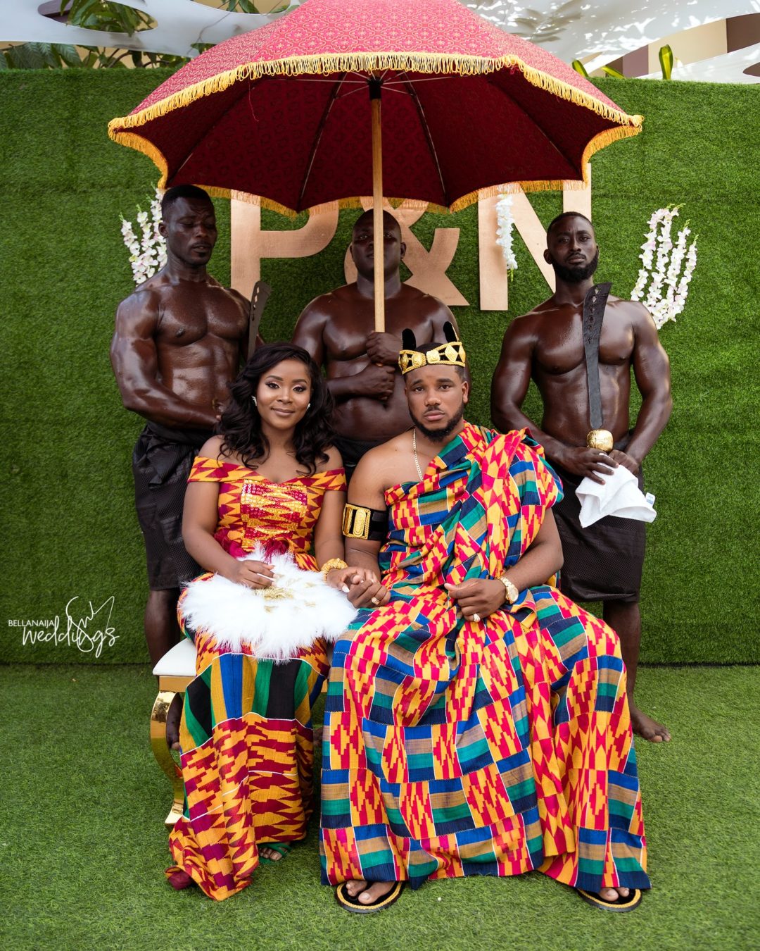 Naa Prince s Traditional Wedding was a Kente Party
