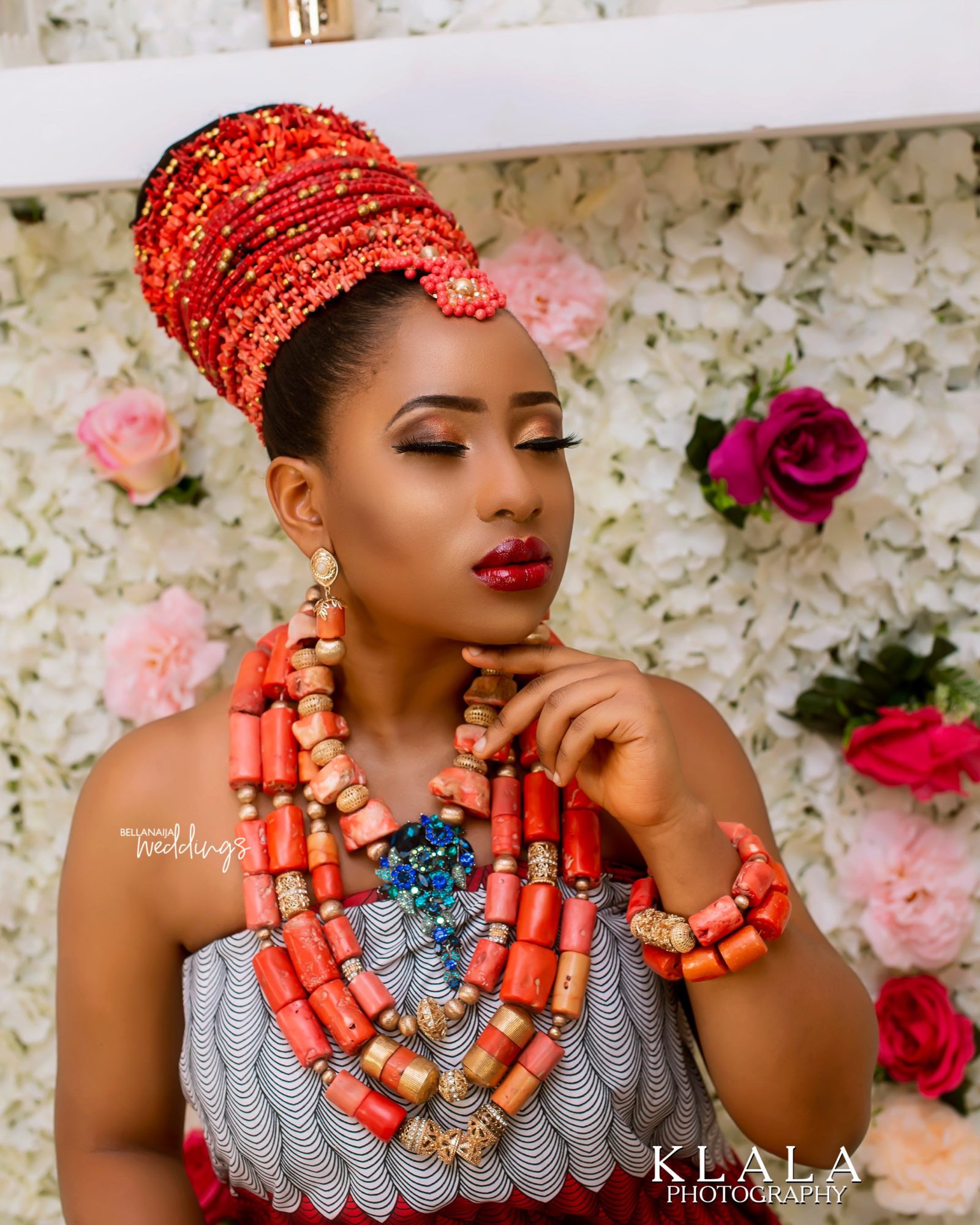 Which Look Gets Your Vote, White Ivory Beads or the Coral Beads?