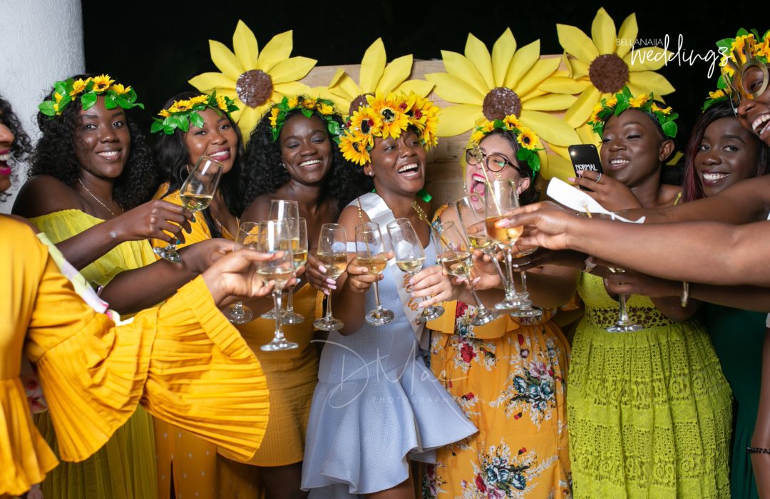Yellow dress for bridal shower discount