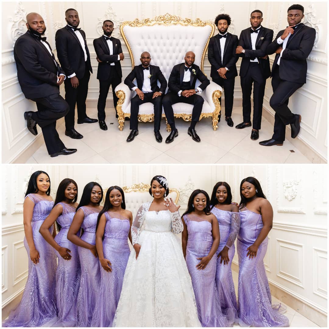 bridesmaid and groomsmen outfits