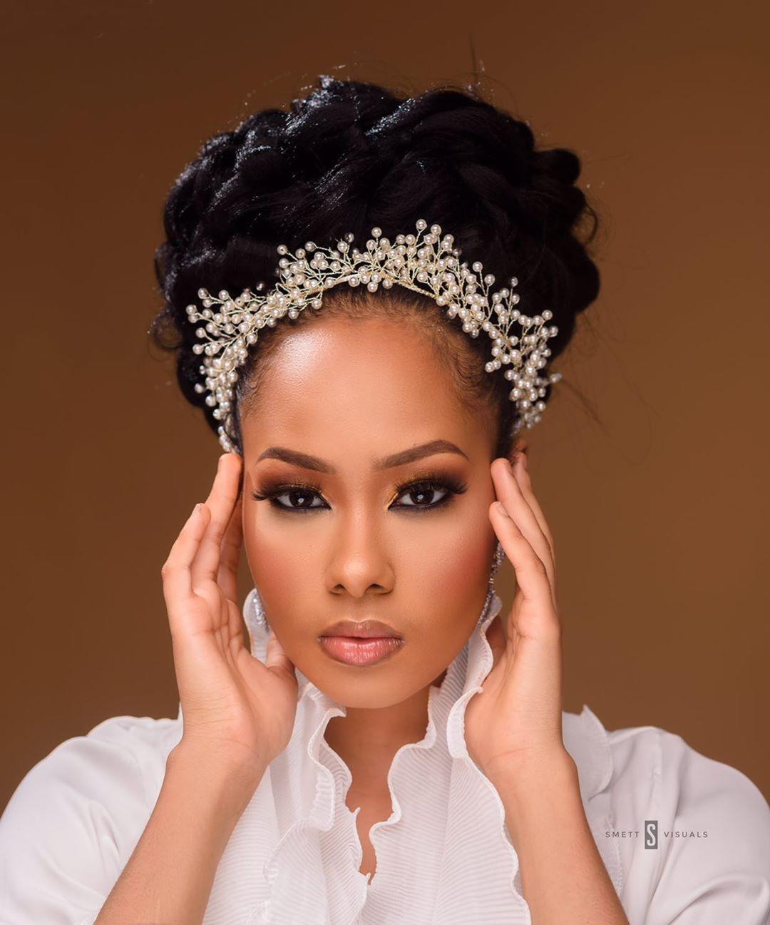 high bun hairstyle for wedding
