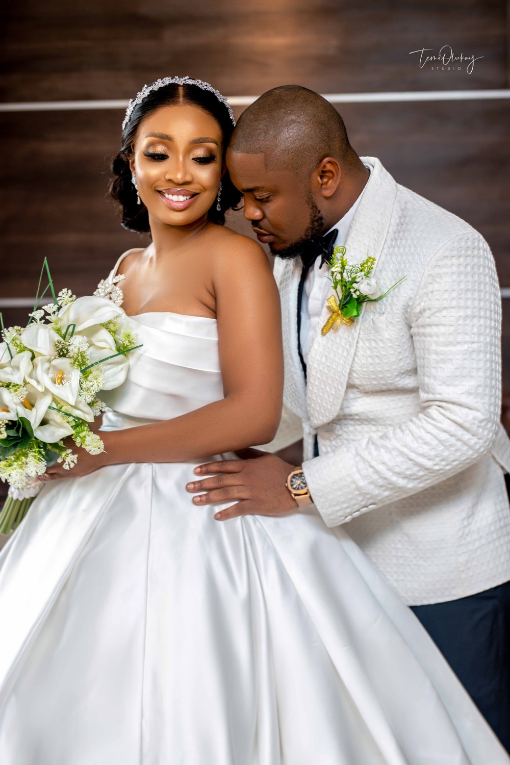 The #AJxperience White Wedding had Us Smiling from Ear to Ear – BellaNaija  Weddings