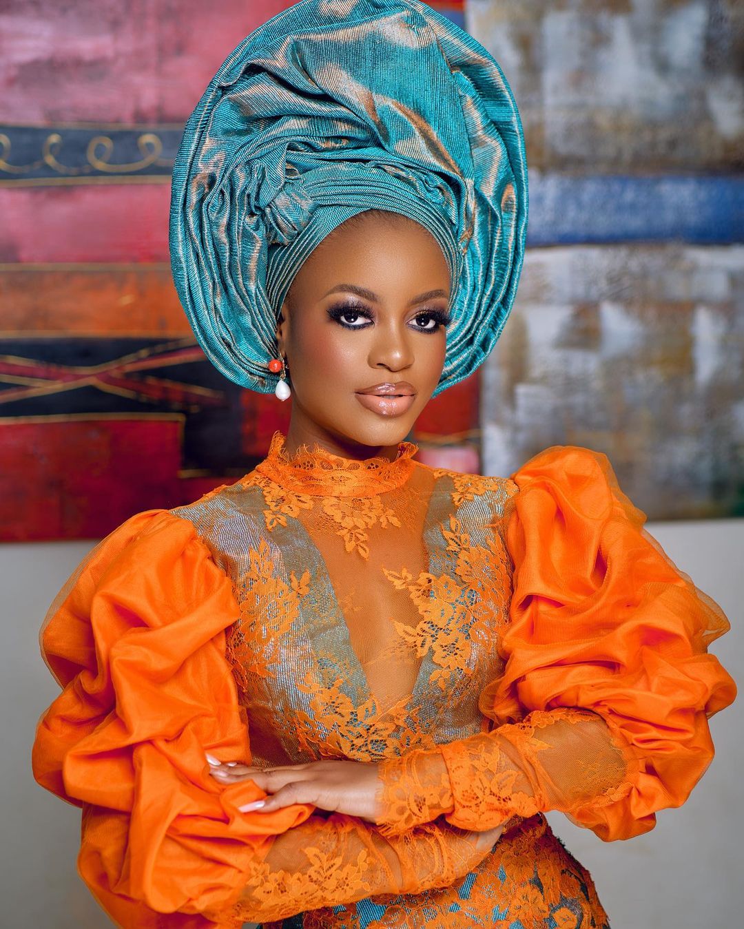 This TwoToned Beauty Look is Perfect For Your Yoruba Trad Slay!