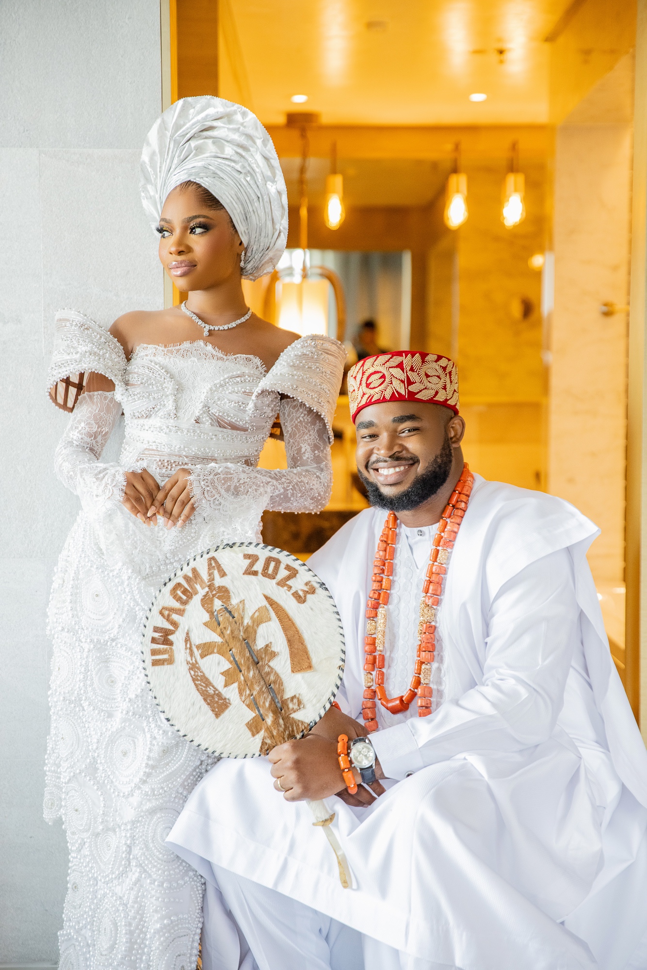 Happiness Nonso foreveriNHappiness Trad BellaNaija Weddings10