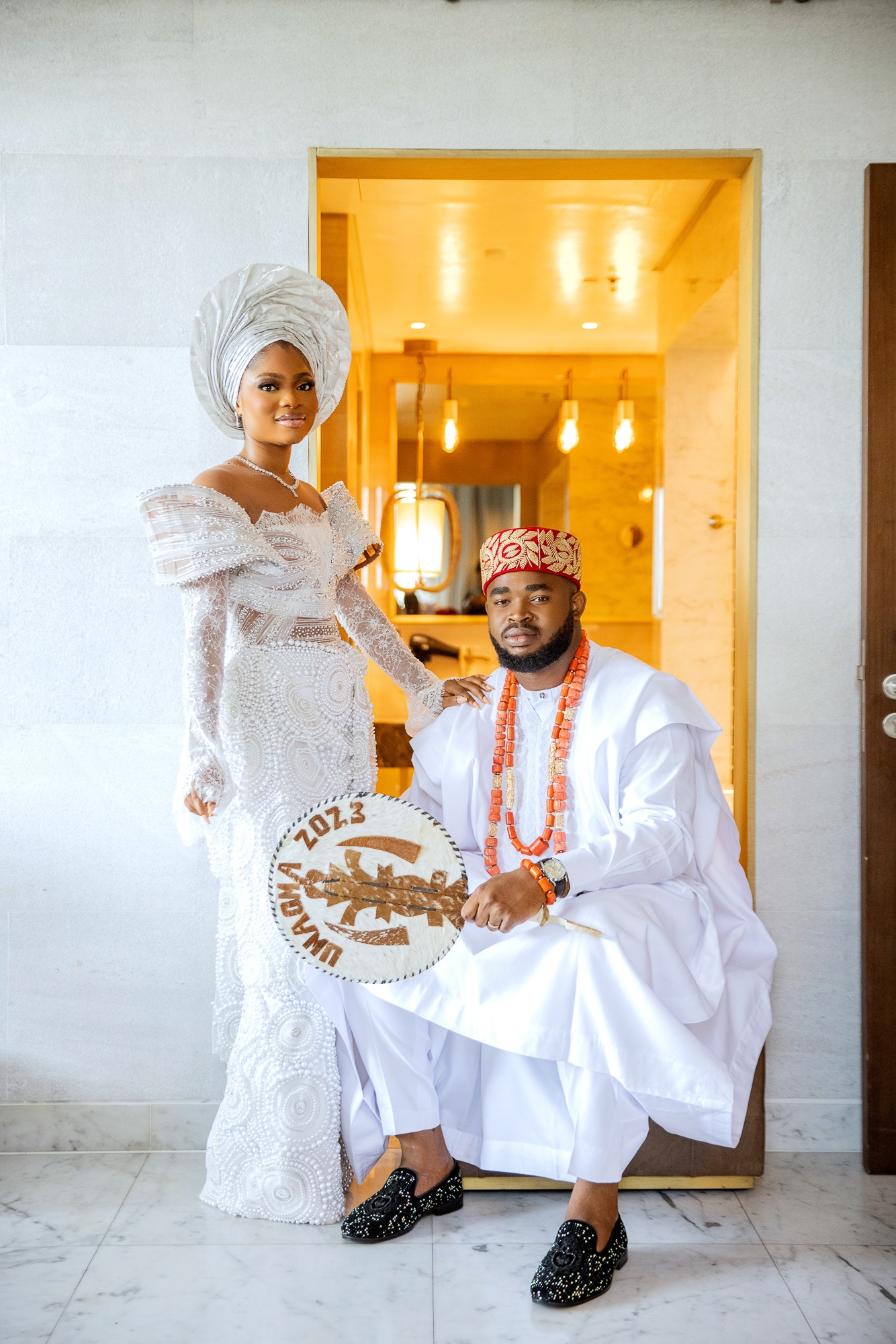 Happiness Nonso foreveriNHappiness Trad BellaNaija Weddings12