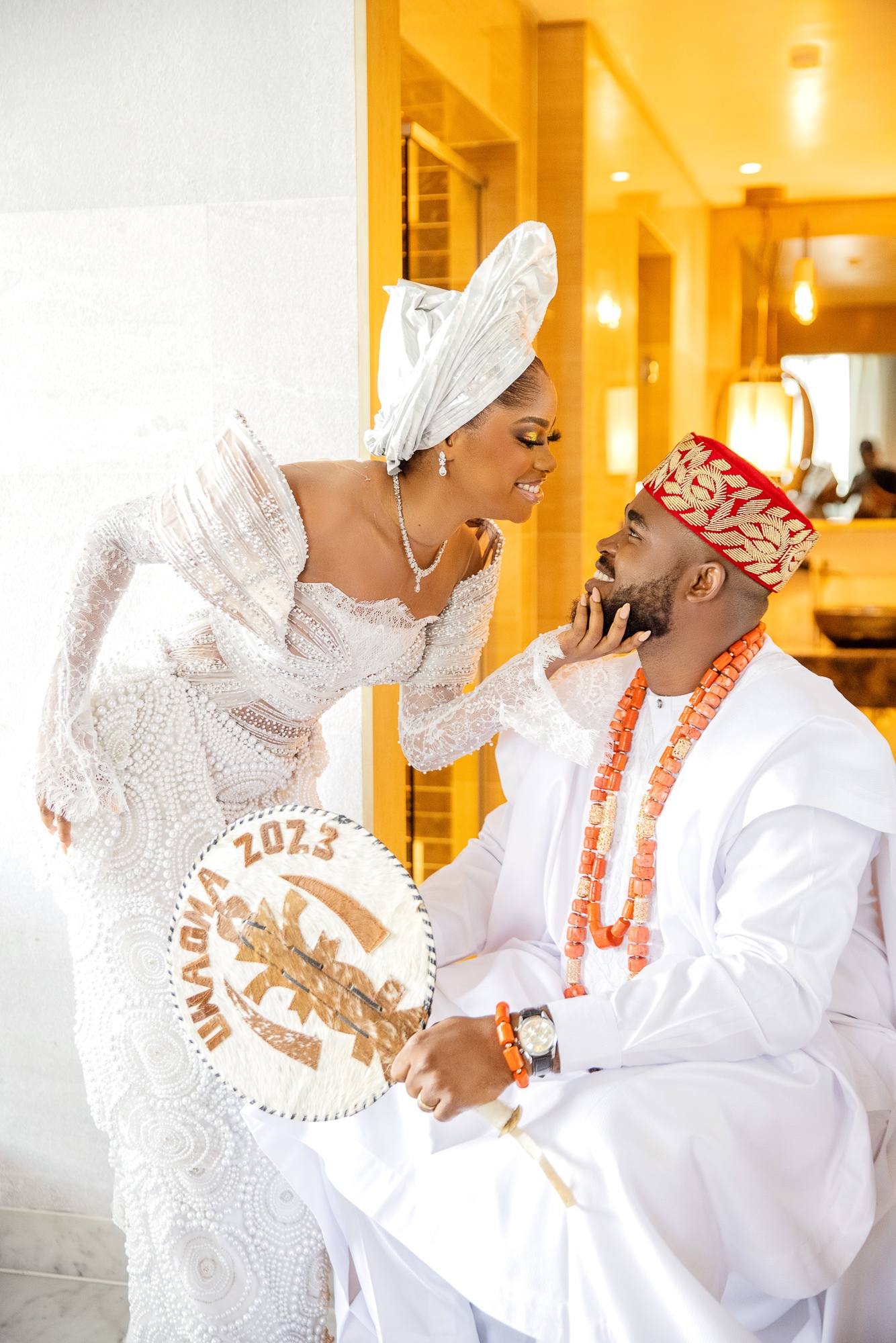 Happiness Nonso foreveriNHappiness Trad BellaNaija Weddings14