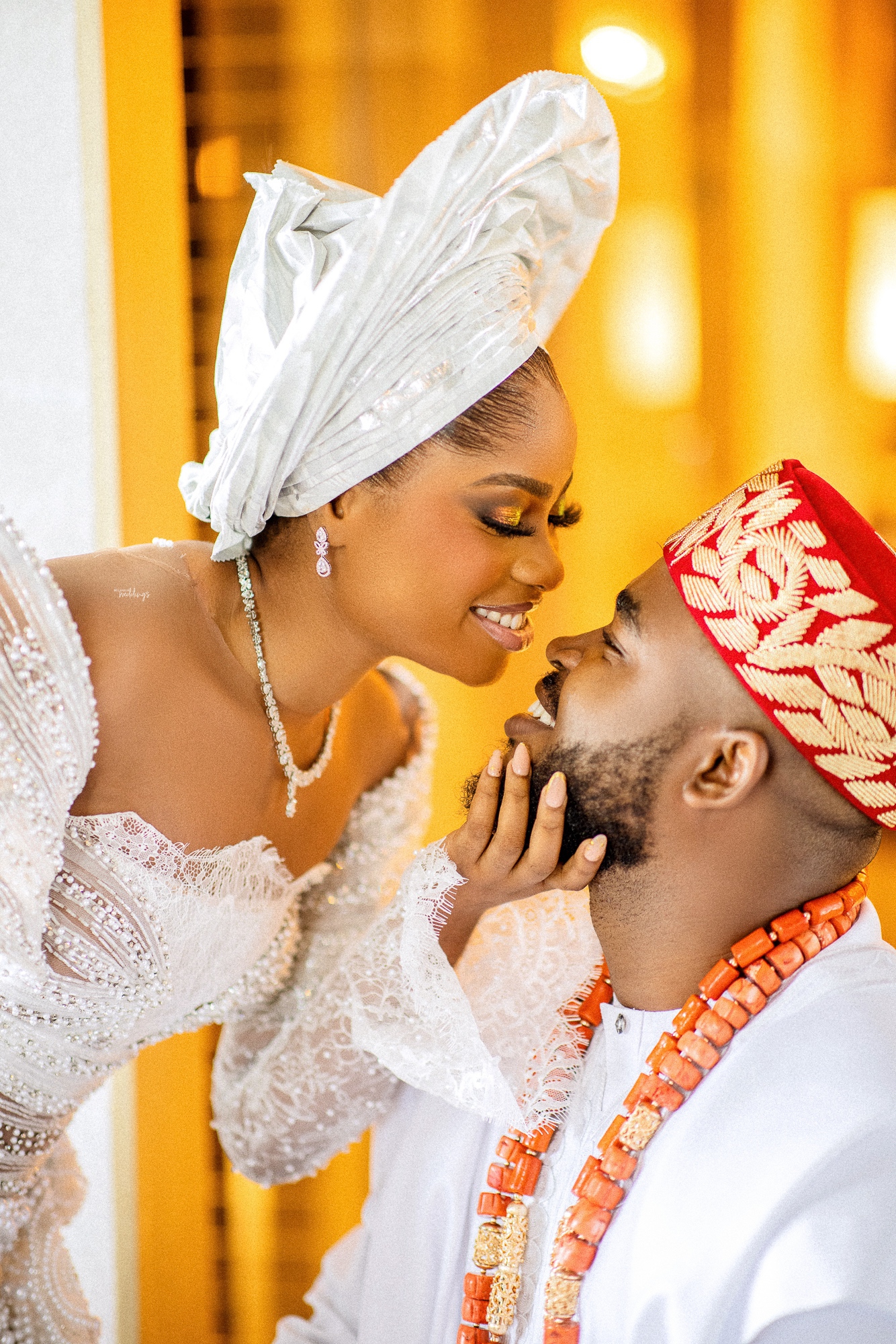 Happiness Nonso foreveriNHappiness Trad BellaNaija Weddings15