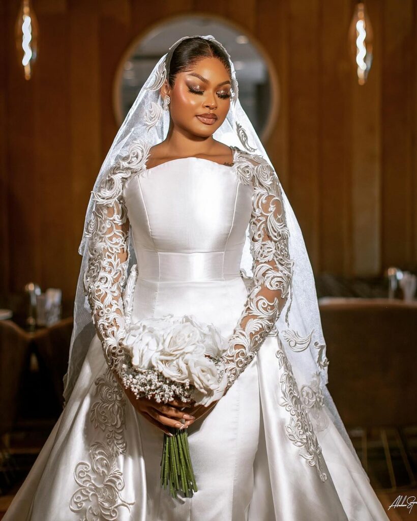 Celestial Couture's Enchanting Goddess Tulle Aline Gown: Radiate Ethereal Beauty